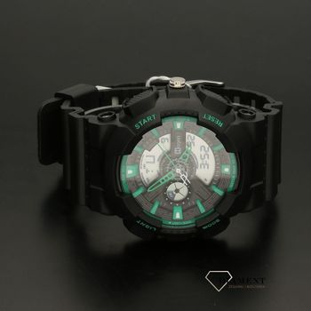 Męski zegarek Hagen HA-341AD czarno-zielony (3).jpg